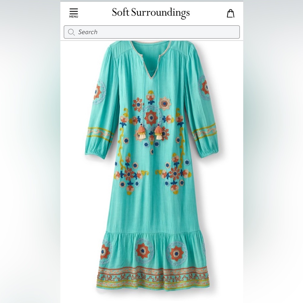 Soft surroundings xl maya dress